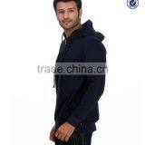High Quality Plain Navy Blue Hoodies thumbnail-2