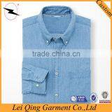 Long Sleeve Men Cotton Jean Shirt Denim Shirt thumbnail-1