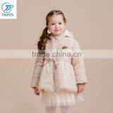 2017 Girls Winter Hoodie Jacket With Paillette Decorated Children Clothes With Puff Hem thumbnail-2