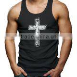 China Wholesale Custom Printing 100 Cotton Bulk Anchor Tank Top Gym thumbnail-5