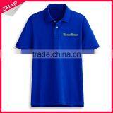 China Wholesale Price Embroidery Custom Blue Polo Shirt 100% Cotton Mens thumbnail-1