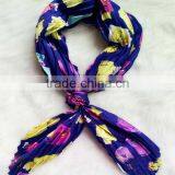EY0017A Best Sale Colorful Printing Friendly Polyester Elephant Print Scarf thumbnail-5