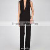 2016 v Neck Black Women Jumpsuits thumbnail-1