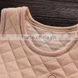 Winter Warm Soft Baby Rompers Sleeveless Natural Colored Cotton Unisex Babysuit thumbnail-3