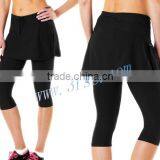 Custom Polyester Spandex Yoga Pants With Skirt thumbnail-1