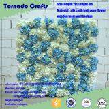 2017 Zhen Xin qi Crafts Artificial Silk Flower Wall for Wedding Backdrop Decoration thumbnail-3