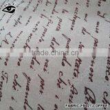 Linen Fabric Vintage Letter Printed Fabric For Household Home Textiles thumbnail-6