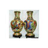 Cloisonne Vase ( Cloisonne Craft , Cloisonne Enamel Vase ) thumbnail-1