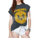 New Women Casual Shirt Summer Short Sleeve Tee Vintage Printed Lady Girl T-shirt thumbnail-1