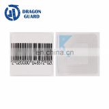 DRAGON GUARD eas security label rf label barcode 8.2mhz 4x4cm