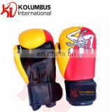 Sicilian flag printed boxing gloves in synthetic leather