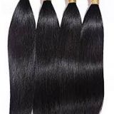 18 Inches Natural Curl Natural Straight Handtied Weft