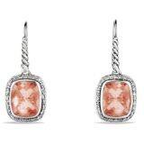 925 Silver Jewelry Noblesse Drop Earrings with Morganite(E-050)