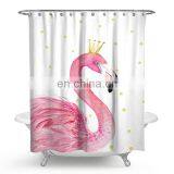 Beautiful Bird Polyester Digital Print Unicorn Shower Curtain With Wholesale Price thumbnail-1