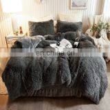 Custom Bed Cover Shaggy Fur Duvet Cover Luxury Ultra Soft Velvet Bedding Set thumbnail-4