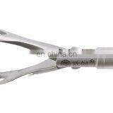 Geyi Autoclavable Laparoscopic Instruments 10mm Reverse Teeth Forceps With Stainless Steel Handle thumbnail-7