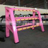 Commercial Gym Equipment 3 Tier Beauty Dumbbell Rack thumbnail-2