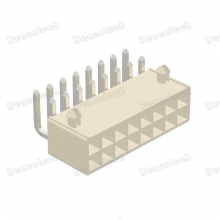 Denentech 4.20mm Pitch Dual Row Right Angle DIP Wafer Connector thumbnail-3