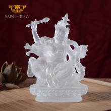 Factory Wholesale Five Ways God of Wealth Crystal Buddhism Statue Figurine thumbnail-2
