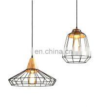 Industrial Retro Metal Loft Iron Chandelier Industry Single Head Cage Edison Home Vintage Pendant Light thumbnail-1