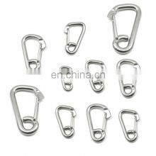 JRSGS Wholesale Snap Hook Delta Simple Snap Hook 304 316 Stainless Steel Spring Climbing Button Carabiner thumbnail-5