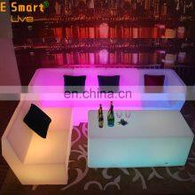 Portable Bar Furniture Lighting Modern Living Room Sofa Bar Furniture Sets Lounge Chair Cocktail Table for Party Events Led Cube thumbnail-3