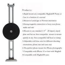 MagSafe Cell Phone Stand Iphone12,13,14,15 Magnetic Live Selfie Magnetic Lazy Desktop Video Head Tripod thumbnail-4