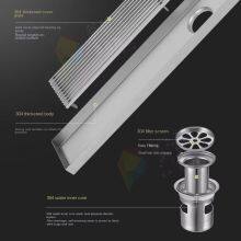 Large Deodorant Floor Drain Modern 304 Stainless Steel Rectangle Side Drain for Bathroom Shower Room Toilet Kitchen Bedroom thumbnail-3
