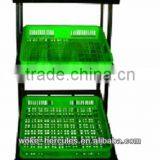High Quality Supermarket Staniless Steel & Wooden Fruit and Vegetable Display Stands thumbnail-2