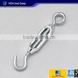 Zinc Plated Steel Hook and Eye wire rope Turnbuckle