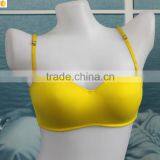 Latest Fresh Yellow Big Cup Ladies Gym Wear thumbnail-3