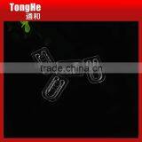 33mm Transparent Square Shape Plastic Shirt Clips thumbnail-1