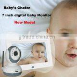32G Wireless Quad DVR 7" LCD Digtial Wireless Baby Monitors