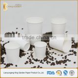 China customized logo printing paper cup disposable with PS lids