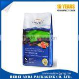 Custom Food Packaging Aluminum Foil Laminated Roll Film/ Flat Bottom Pet Food Bag Zip Lock Bag thumbnail-2