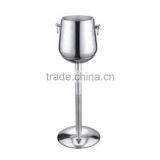 Stainless Steel Double Wall Wine Outdoor Ice Bucket With Stand