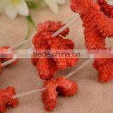Wholesale Dyed in Red Coral Natural Pendant Gemstone for Jewellery Making thumbnail-1