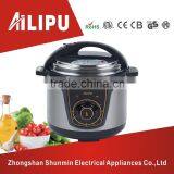 CE/CB/RoHS/EMC Approved Stainless Steel Electric Pressure Cooker/Rice Cooker with Aluminium Pot