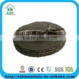 4pcs/set Big Round Shaped Slate Tableware With Ribbon Packing thumbnail-1