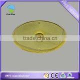 Custom Oval Shaped Gold Lapel Pins Sand-blasting Thick Screw Souvenir Badge thumbnail-4