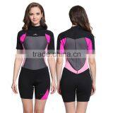 Gold Supplier One Piece Neoprene Fabric Short Sleeve Surfing Wetsuit Made in China thumbnail-3