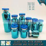 Colorful UV Electroplating Glass Vials With Stopper Cap Quality Choice thumbnail-3