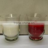 glass candle for home decoration / with difference scents outdoor candle hurricane candle