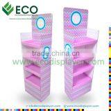 Cardboard Display Unit Cardboard Floor Display Stand for Powder Puffs