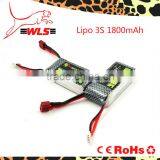 2015New Arriving High Drain Rechargeable Lithlium Battery 11.1V Lipo 3S 1800mAh Lifepo4 Batteries thumbnail-1