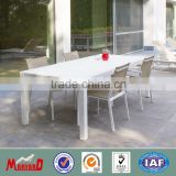 Interpon Powder coated garden table with chairs