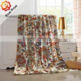 Comfortable Luxury Digital Printing Custom Made Throw Blanket thumbnail-1