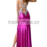 Sexy Slit Prom Dress New Design Criss-Cross Party Dress Luxury Heavy Beaded Evening Dress XP-70 thumbnail-2