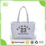 Simple Design Canvas Tote Big Shopping Handbag Women's Bag thumbnail-2