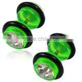 Fake Plug With Crystal Stone